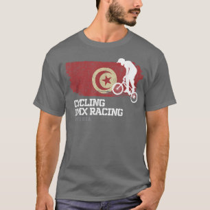 BMX Bike Tunisia Flag Biking Cycling Racing BMX T-Shirt