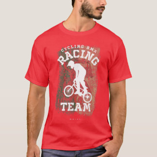 BMX Bike Wales Flag Biking Cycling Racing BMX T-Shirt