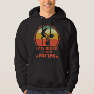 BMX Bike Womens My Favourite BMX Rider Calls Me Mo Hoodie