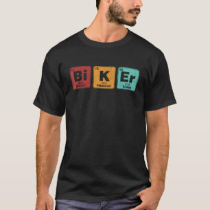 BMX Biker Bicycle Periodic Table Chemistry Science T-Shirt