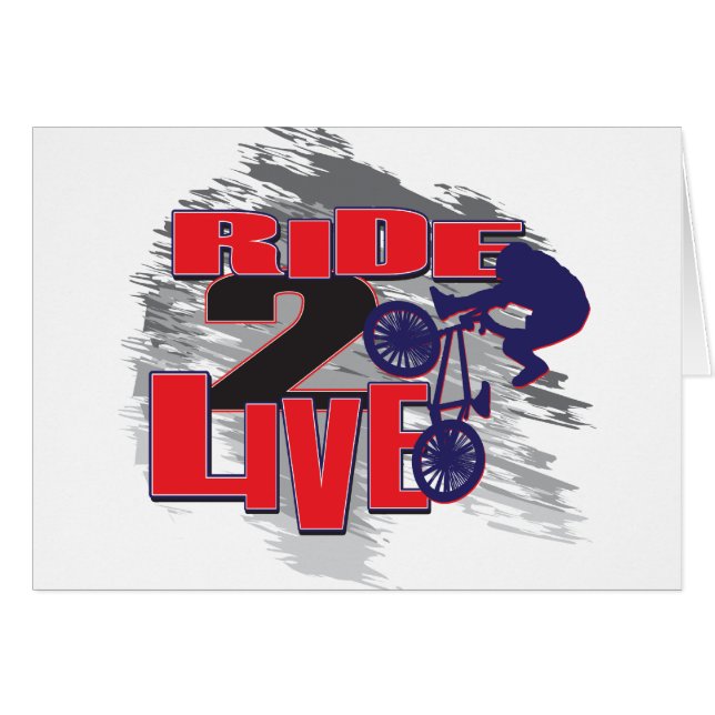 BMX Biker Ride to Live (Front Horizontal)