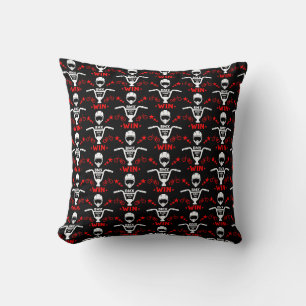 Bmx Bikers Freestyle Throw Pillow