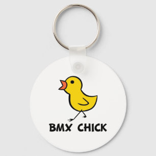 BMX Chick Keychain