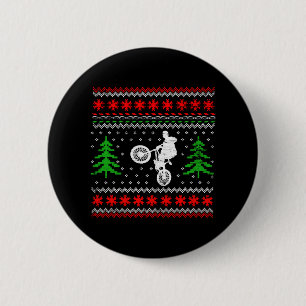 BMX Christmas 2 Inch Round Button