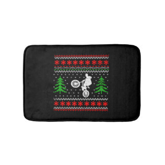 BMX Christmas Bath Mat