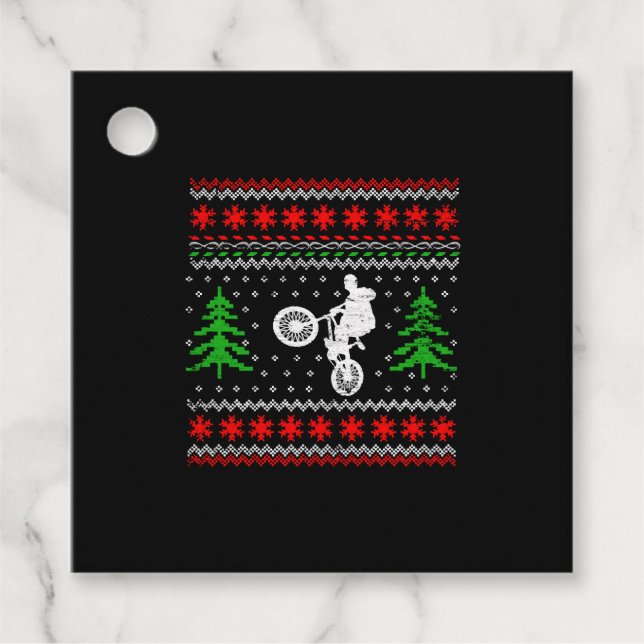 BMX Christmas Favour Tags (Front)
