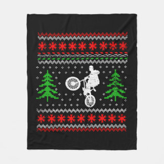 BMX Christmas Fleece Blanket