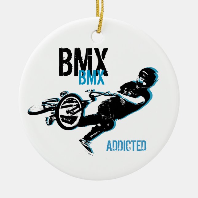 BMX  Christmas Ornament (Front)