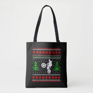 BMX Christmas Tote Bag