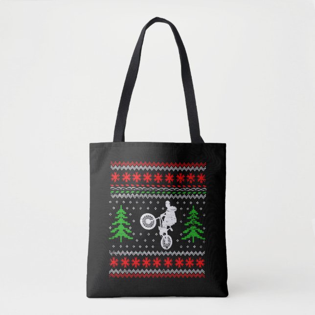 BMX Christmas Tote Bag (Front)