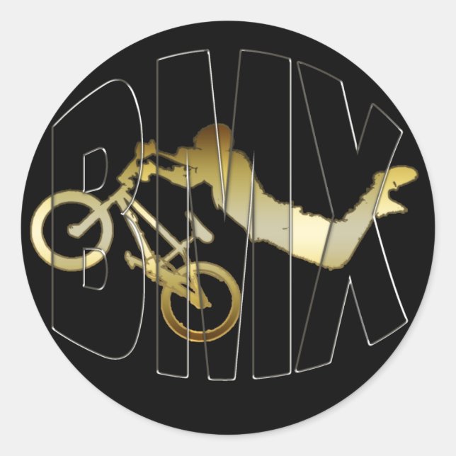 BMX CLASSIC ROUND STICKER (Front)