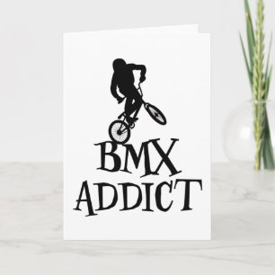 Bmx Cycling Funny Saying Bike Slogan Biker Gift Card