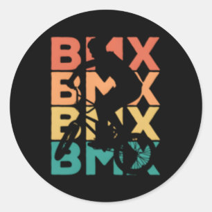 Bmx For Bmx Riders Classic Round Sticker