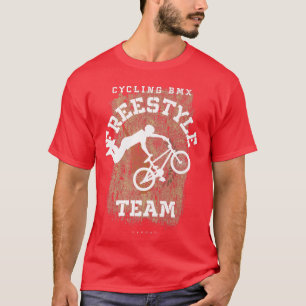 BMX Freestyle Bike Cyprus Flag Biking Cycling BMX  T-Shirt