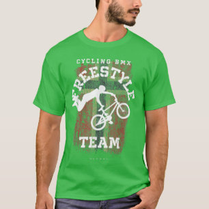BMX Freestyle Bike Norway Flag Biking Cycling BMX T-Shirt