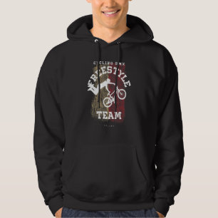 BMX Freestyle Bike Poland Flag Biking Cycling BMX Hoodie
