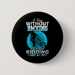 Bmx Freestyle Racing Love Bicycle Mountain Biking 2 Inch Round Button