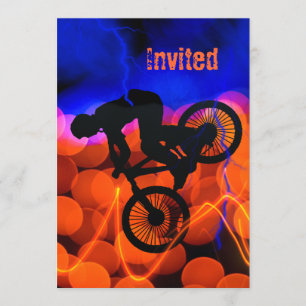 BMX in Light Crystals and Lightning Invitation