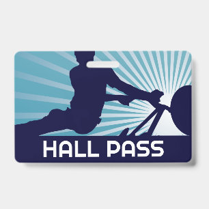 BMX Jump Teacher Hall Pass  Badge