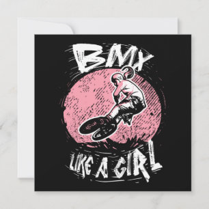 BMX Like A Girl Invitation