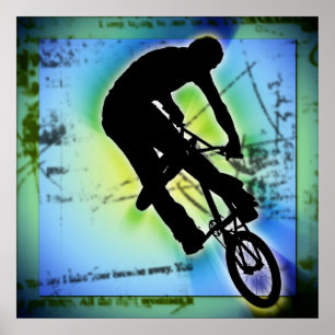 BMX Mountain Biking Poster