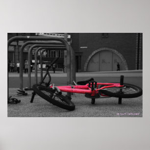 bmx poster b&w