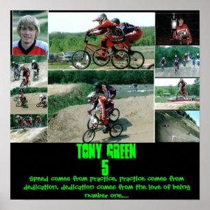 Bmx racer poster
