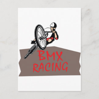 BMX RACING POSTCARD