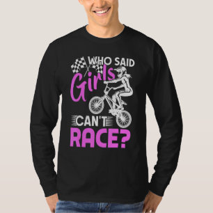 Bmx Racing Riding For Girls Dirt Bike T-Shirt