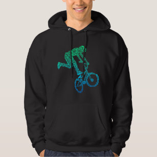 BMX Rider Bike Bicycle Stunt Racing Kids Boys T-Sh Hoodie