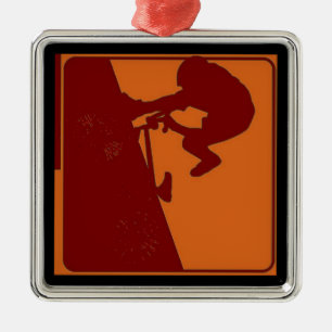 BMX Rider Pop Art Metal Ornament