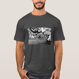 BMX skate park graffiti black and white photograph T-Shirt