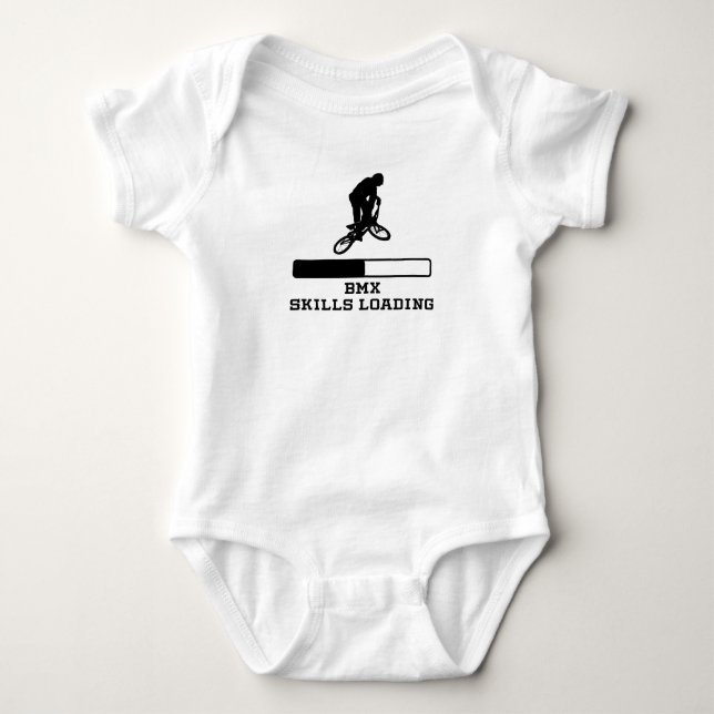 BMX Skills Loading Baby Bodysuit (Front)