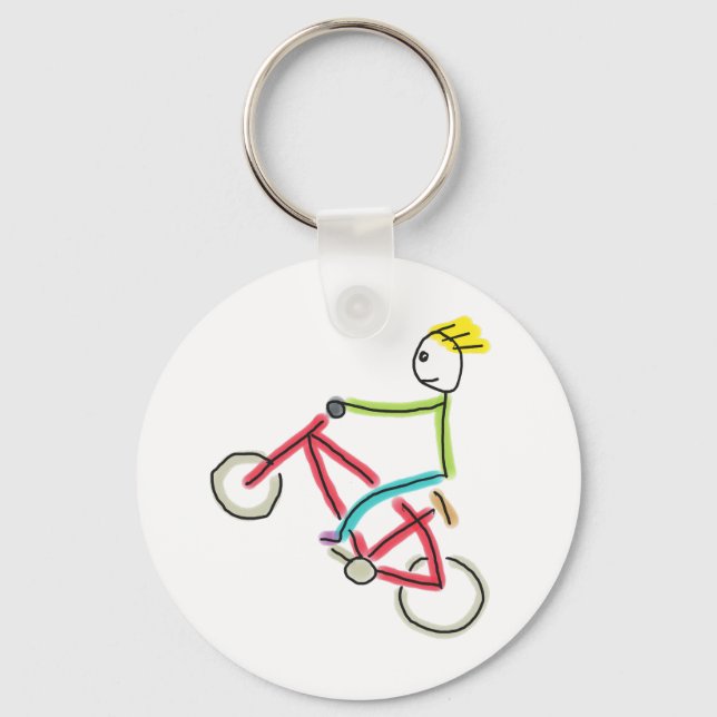 BMX Stickman Keychain (Front)