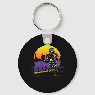 Bmx Street Style Urn Cyclist Biker Extreme Sports Keychain