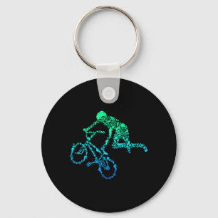 Bmx Stunt Dirt Bike Freestyle Driver Gift Keychain