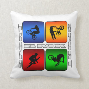 BMX Super Nice Sport Design Throw Pillow