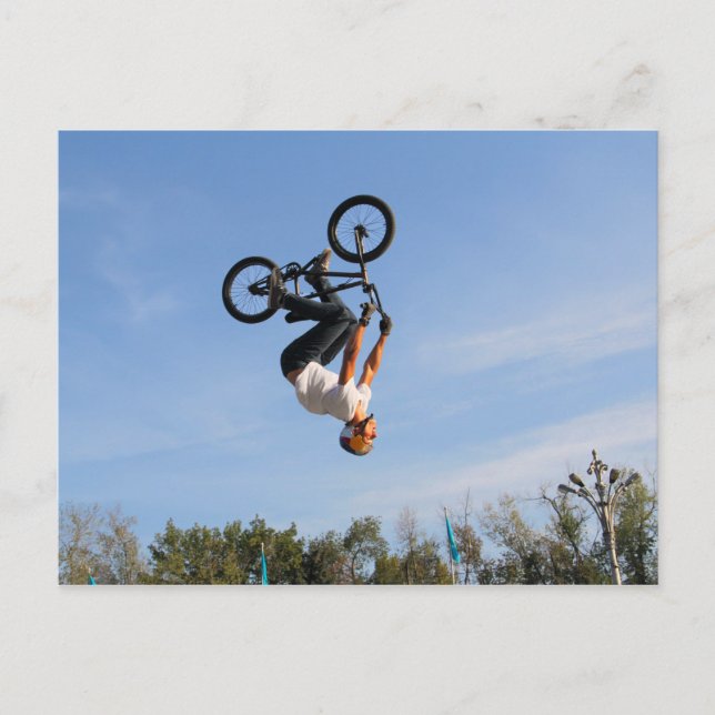 BMX Upside Down Flip Postcard (Front)