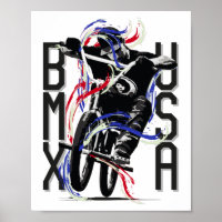 BMX USA Amérique | Poster Bmx