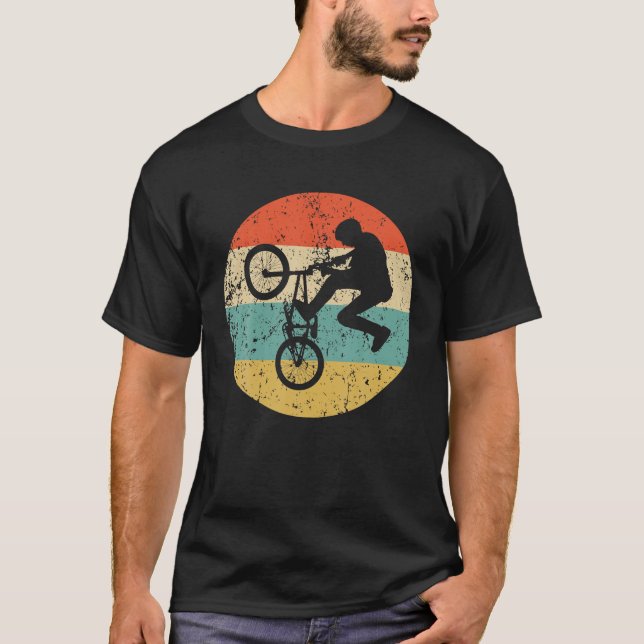 BMX Vintage Retro BMX Bike Rider  T-Shirt (Front)