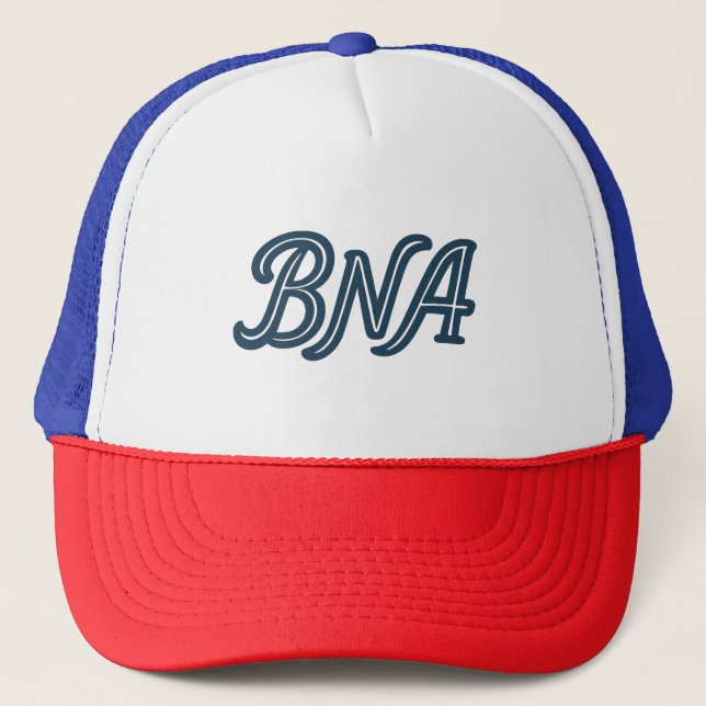 BNA Nashville Airport Code Script Design – Retro Trucker Hat (Front)