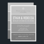 B'NAI MITZVAH modern ombre gradient medium grey Invitation<br><div class="desc">by kat massard >>> kat@simplysweetPAPERIE.com <<< CONTACT ME for custom wording or to add any lines in Hebrew Love the design, but would like to see some changes - another colour scheme, product, add a photo or adapted for a different occasion - no worries simply contact me - I am...</div>