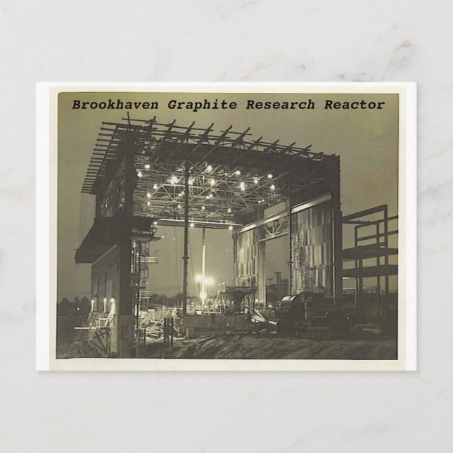 bnlreactor3, Brookhaven Graphite Research Reactor Postcard (Front)