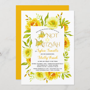 B'Not Mitzvah demande 1 Invitation