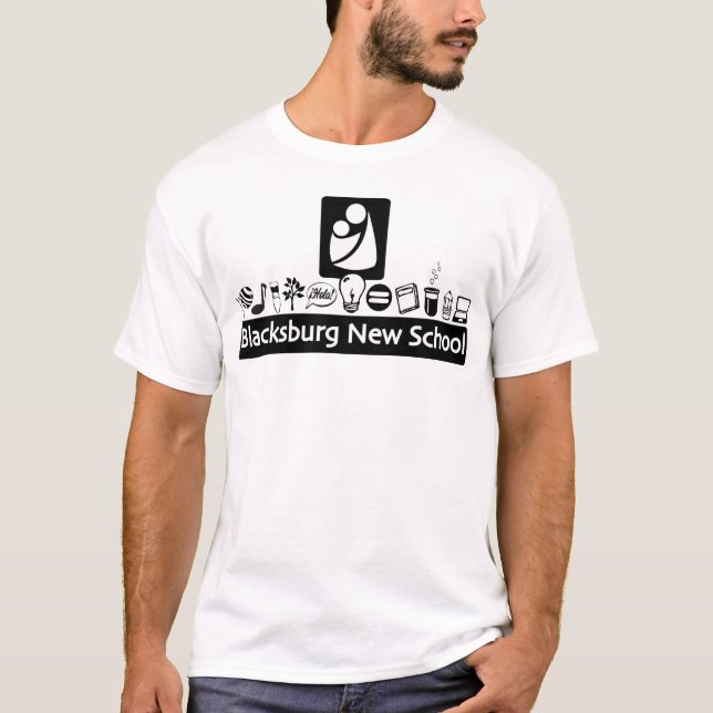 BNS B&W Logo Adult T-Shirt (Front)