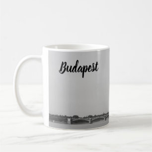 BnW Paliament of Budapest and Danube Coffee Mug