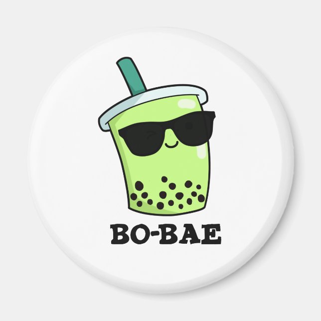 Bo-bae Funny Boba Tea Pun  Magnet (Front)