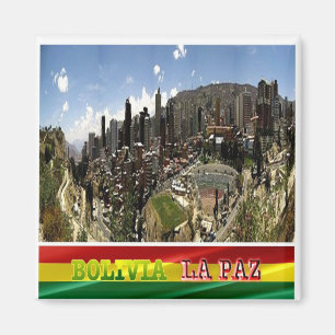 BO - Bolivia - La Paz - Panorama Magnet