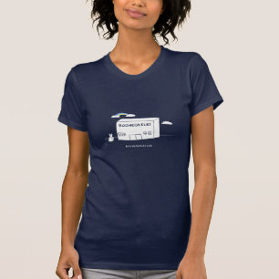 BO building on dark shirt
