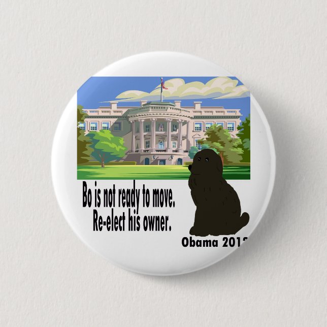 Bo Is Not Ready to Move 2 Inch Round Button (Front)